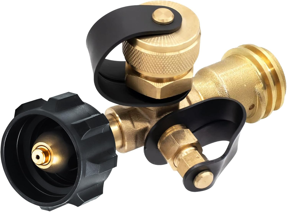 Propane Distribution Tee Connector Adapter Kit Tank Regulator QCC1 Connector