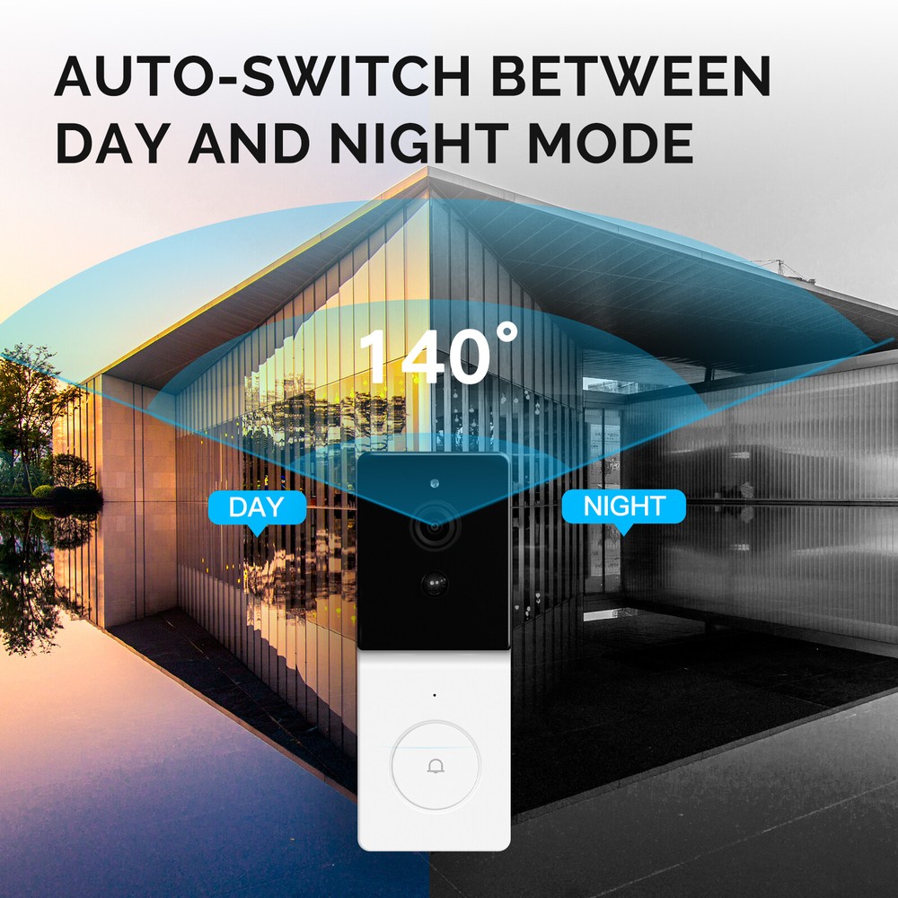 Tuya Smart WiFi Video Doorbell with 2-Way Audio for Home Security