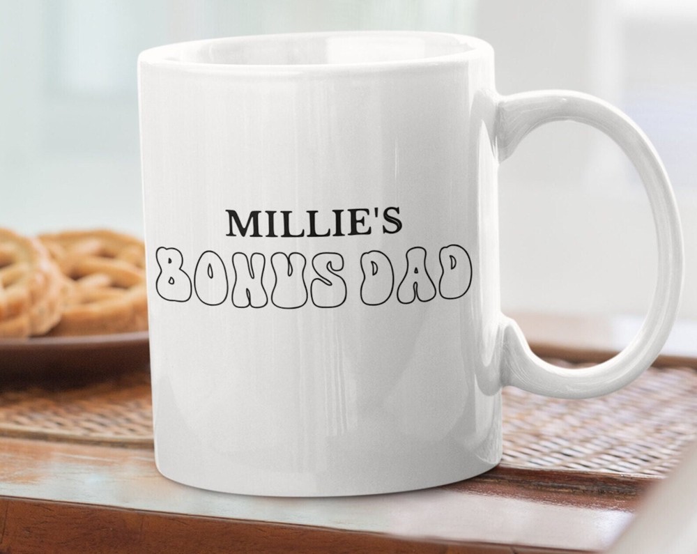 Custom Bonus Dad Mug Stepdad Mug Custom Father's Day Mug Step Dad Gift Bonus Dad
