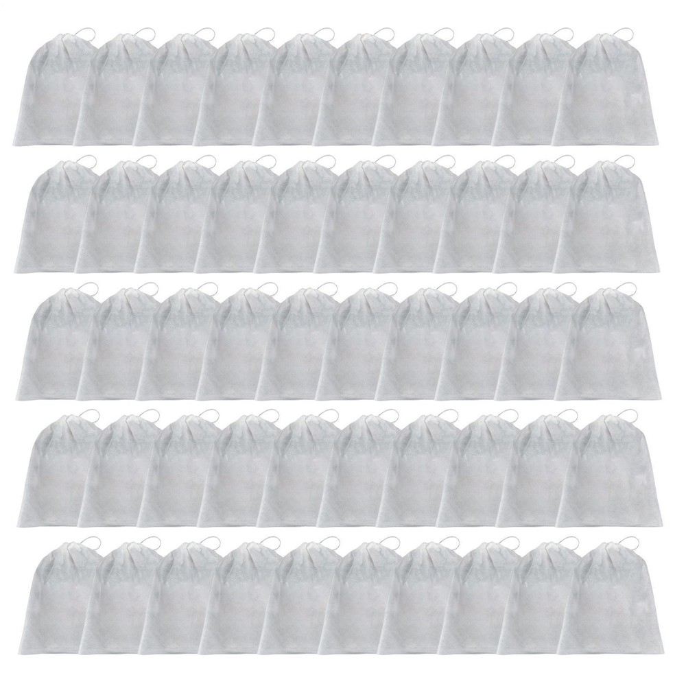 50x Portable Shoes Bag Travel Sport Storage Pouch Drawstring Dust Bags Organizer