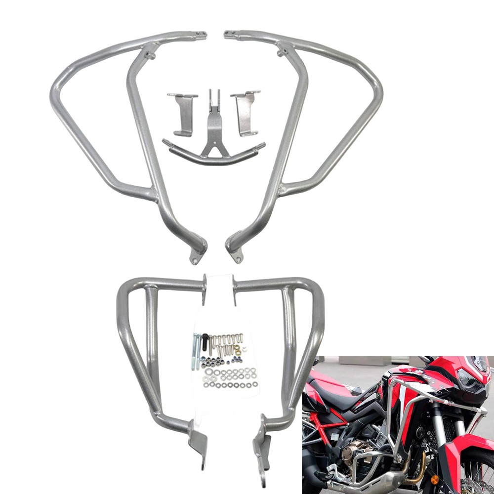 Motorcycle Frame Crash Guard Protect For Honda CRF1100L 21-24 2022 Carbon Steel