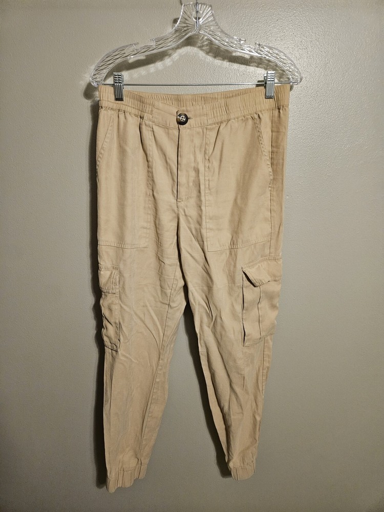 Pantalones cortos de senderismo de tiro medio para mujer Sanctuary caqui cargo talla 30