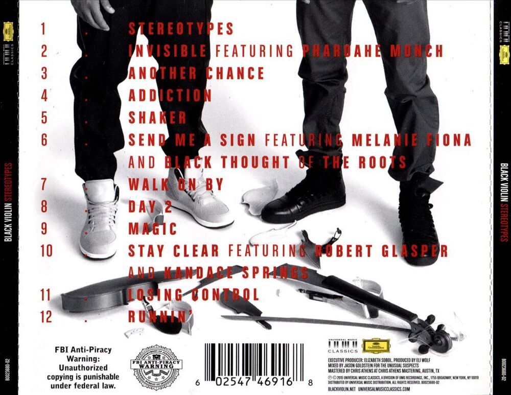 BLACK VIOLIN STEREOTYPES NEW CD