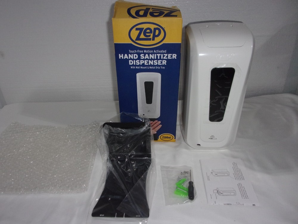 Zep Touch-Free Motion Sensor Wall Mount Hand Sanitizer or Soap Dispenser  