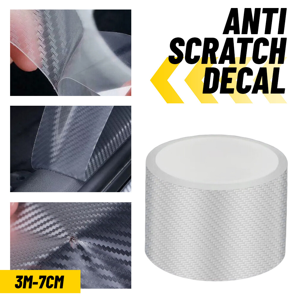 Car Door Plate Sill Bumper Scuff Cover Anti Scratch Sticker Decal Protector Tape