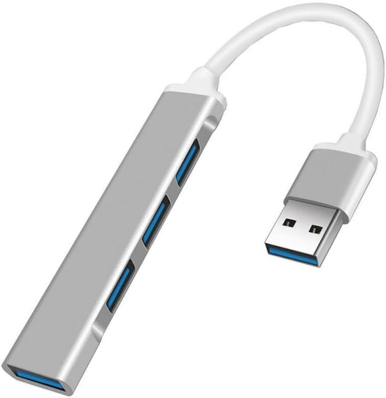 4-Port USB 3.0 Hub Expander - Mini Portable Adapter Station