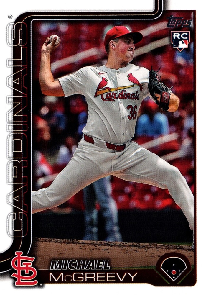 Michael McGreevy 2025 Topps Series 1 Rookie Card #193 RC