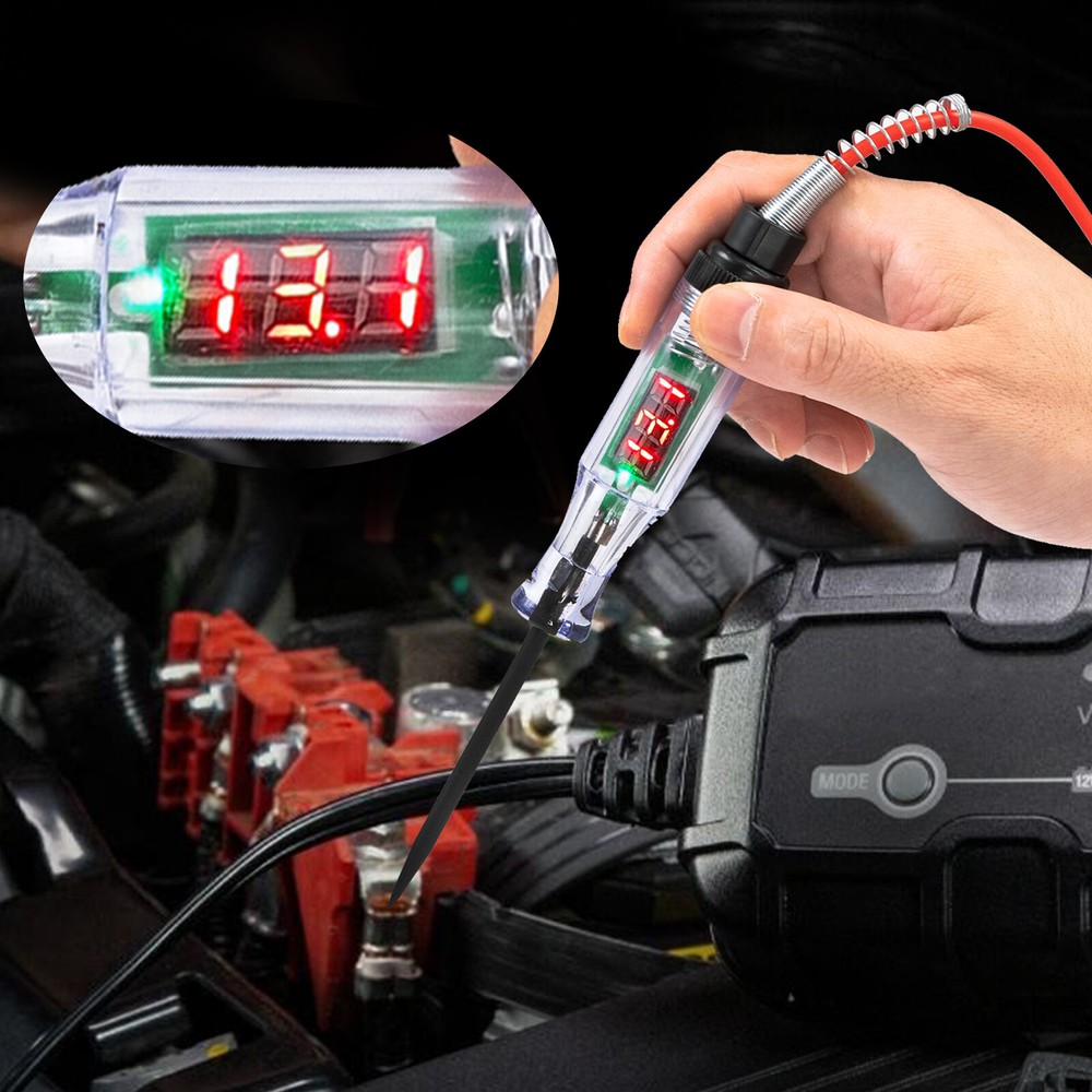 12V 24V Digital Circuit Tester for Car Boat Motorcycle RV Electrical Testing-image