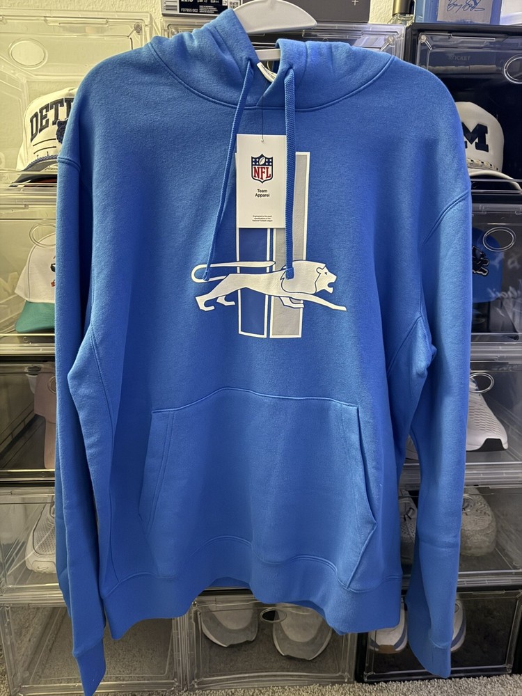 2024 Detroit Lions Nike Rewind Throwback Club Fleece Hoodie - Sz Medium - NWT