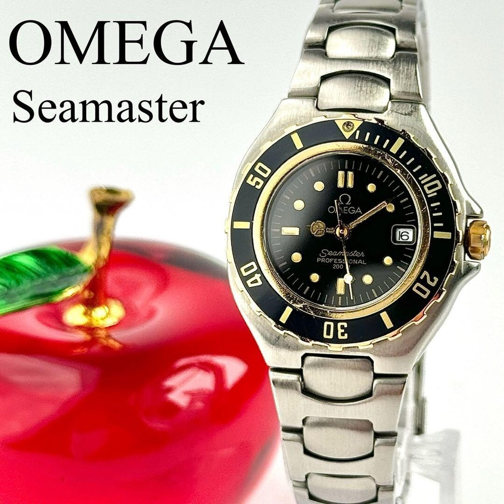 Omega Seamaster Professional Quartz Watch 396.1062 Japan Tested Used Men