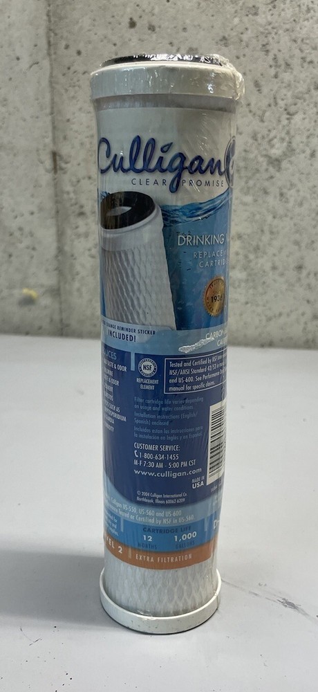 Culligan D-30 Carbon Block Cartridge  Level 2 Fits Models US-550,US-560 & US-600