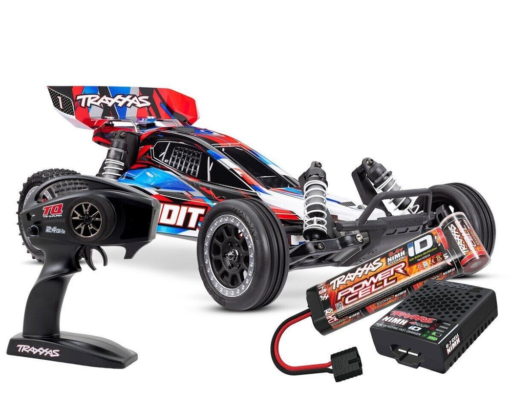 Traxxas TRX 24254 Red Bandit Buggy RTR Ready-to-Run with Battery and USB-C Charger in New Condition
