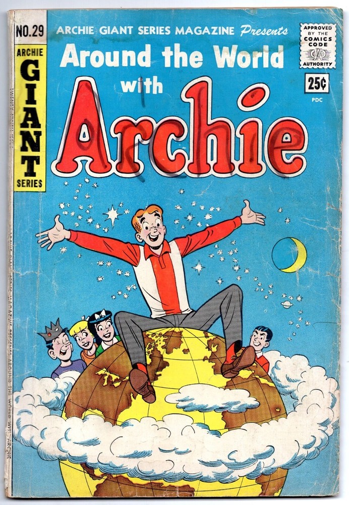 Archie Giant Series Comic #29 Around The World With Archie 1964 Vintage