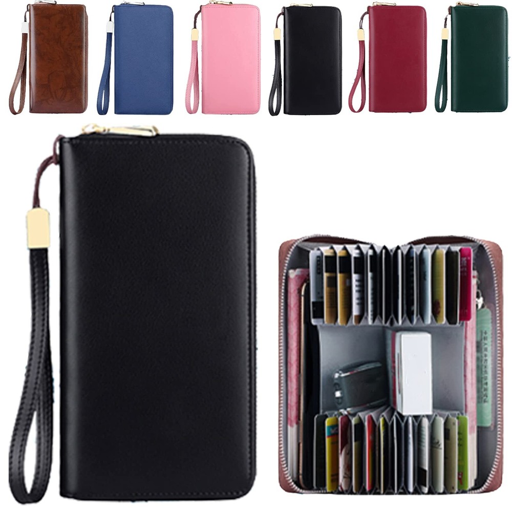 RFID Blocking Anti-Theft Wallet with 24 Card Slots & Multi-Compartments-image