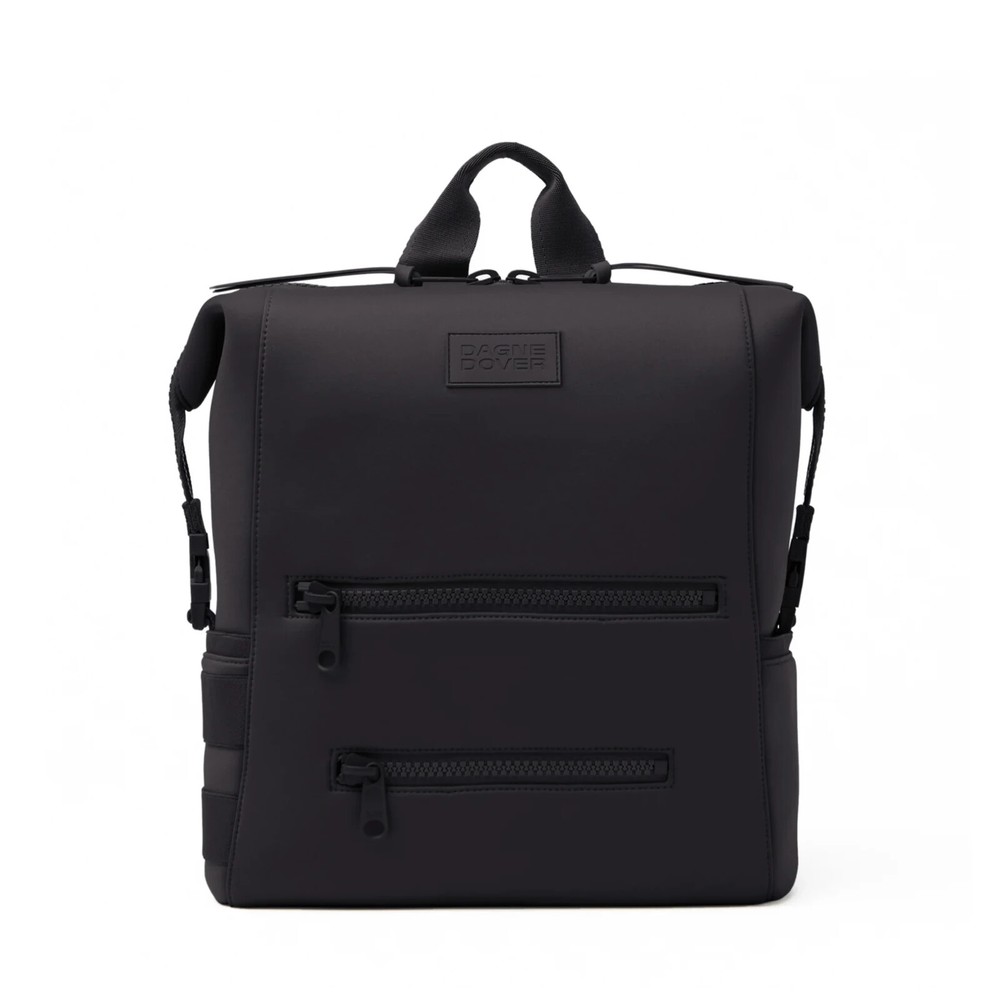 Brand New Dagne Dover Indi Neoprene Large Diaper Backpack in Onyx Black MSRP $215