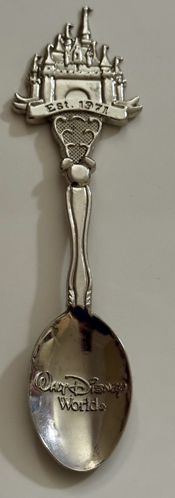 Walt Disney World Vintage Souvenir Collectible Spoon Silver Tone Disneyland