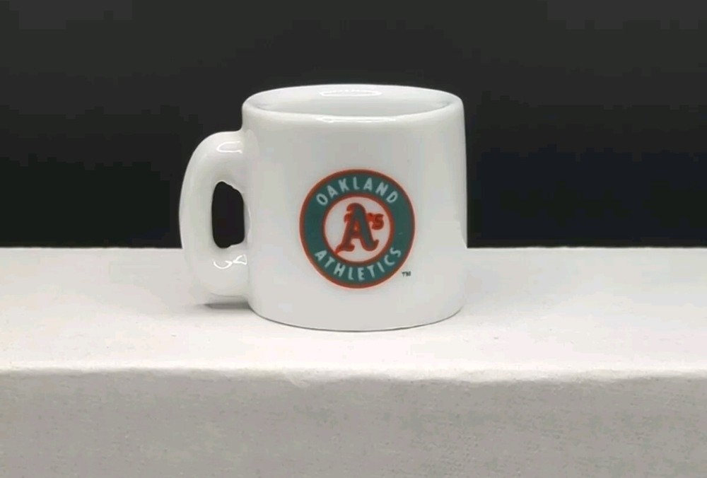 Oakland Athletics MLB Mini Miniature Ceramic Mug Collectible 1.25” (2000)