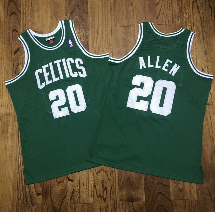 Boston Celtics Ray Allen green regular season basketball retro jersey