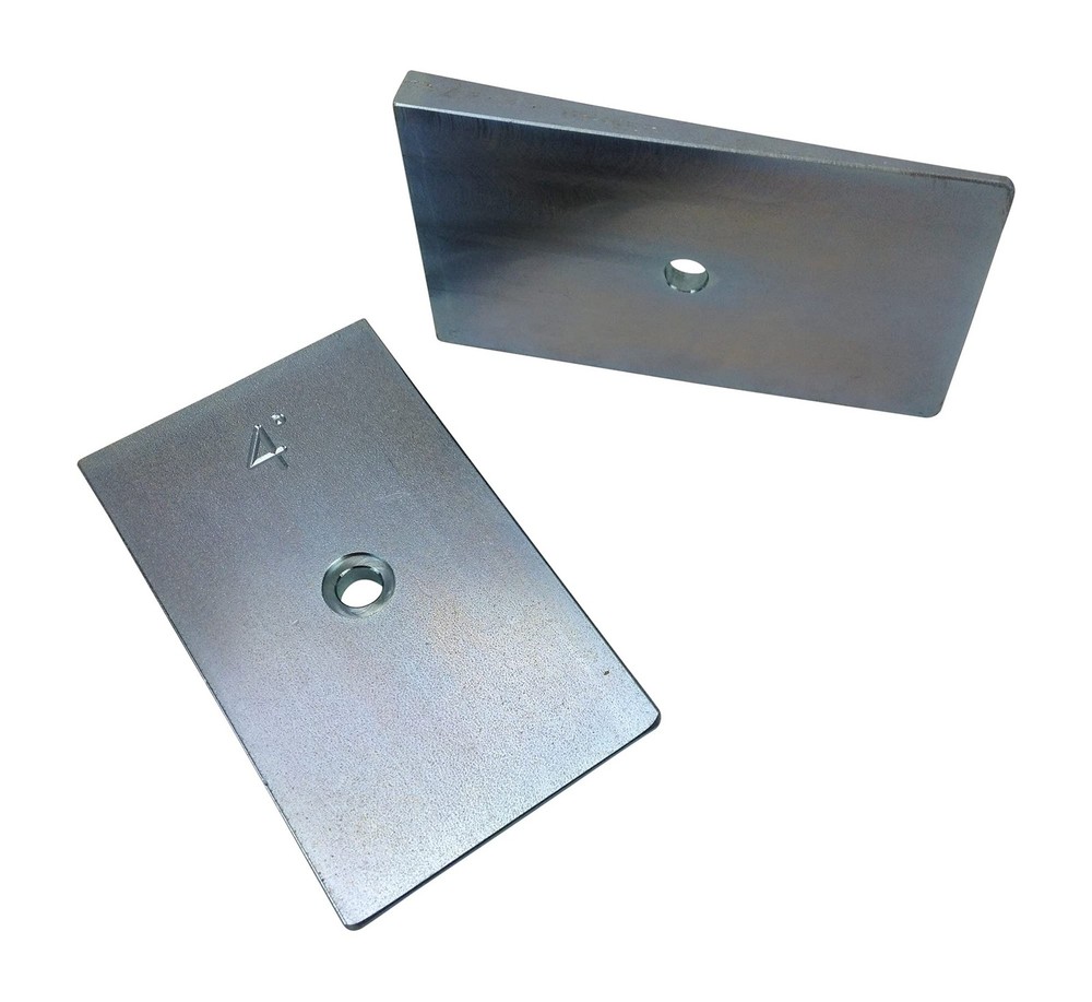 4° Steel Wheel Alignment Shims - Set of 2 for Precise Adjustments