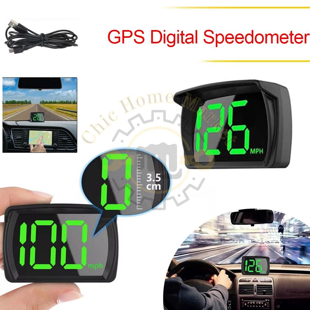 GPS Digital Speedometer Car Truck Motorcycle Head Up Display Odometer HUD MPH US