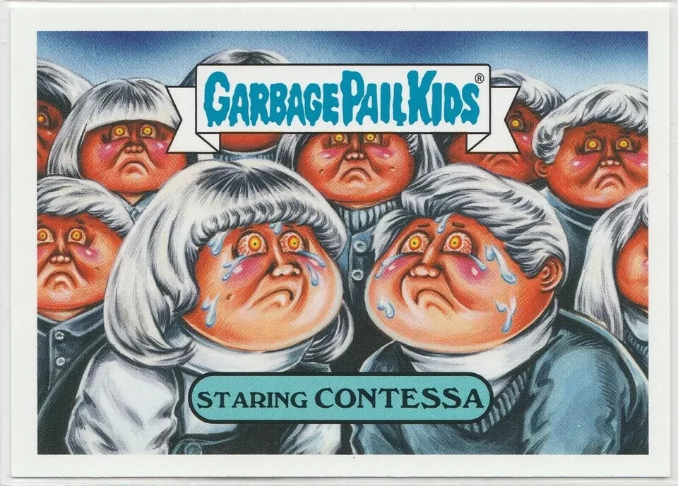 Staring Contessa #15b Garbage Pail Kids GPK 2019 Revenge of Oh the Horror-ible Card