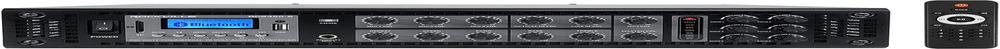 RCS350-6 350 Watt 6 Zone 70V Commercial Amplifier, Bluetooth, 3 Mic Inputs, Perf