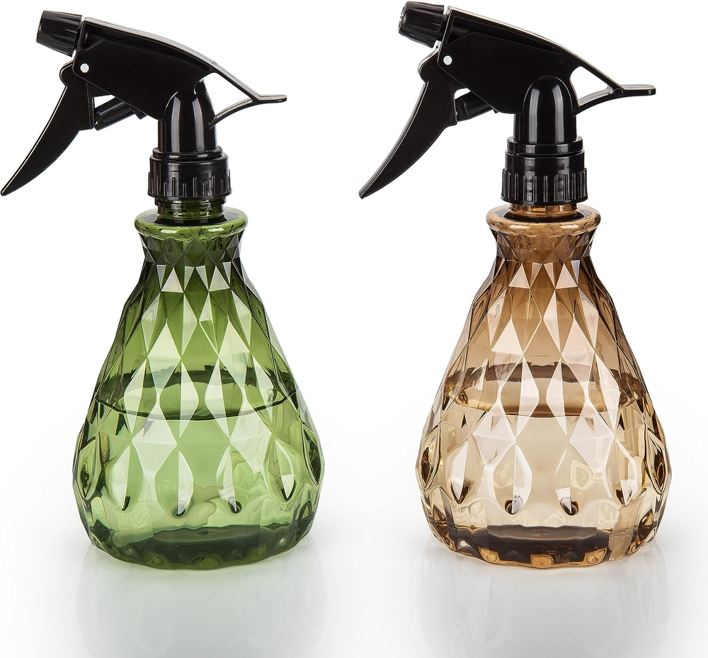 2 Pcs Spray Bottles, 500 Ml/17 Oz Empty Water Spray Bottles, Plastic Reusable Ad