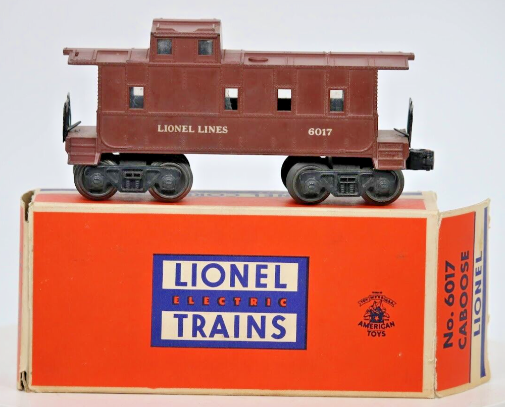 Lionel 6017 O Scale Brown Caboose Train 1:48 Gauge in OG Box