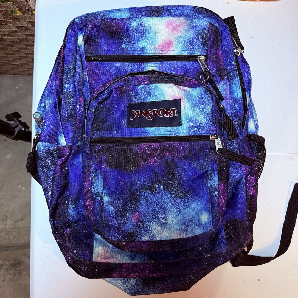 JanSport Cosmic Galaxy Backpack for Students Large Capacity