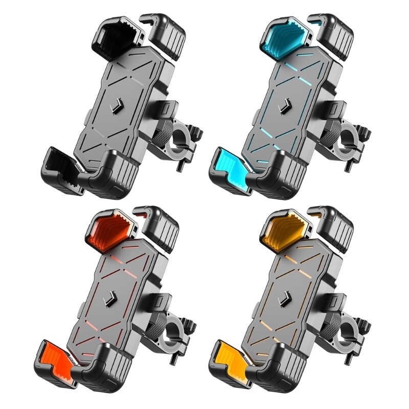 Bike Phone Mount Stand Scooter Phone Clip Motorcycles Handlebar Phone Clamps