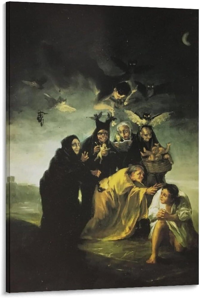 Francisco Goya Painting Art Poster Exorcism Or Witches Poster Poster Decorative