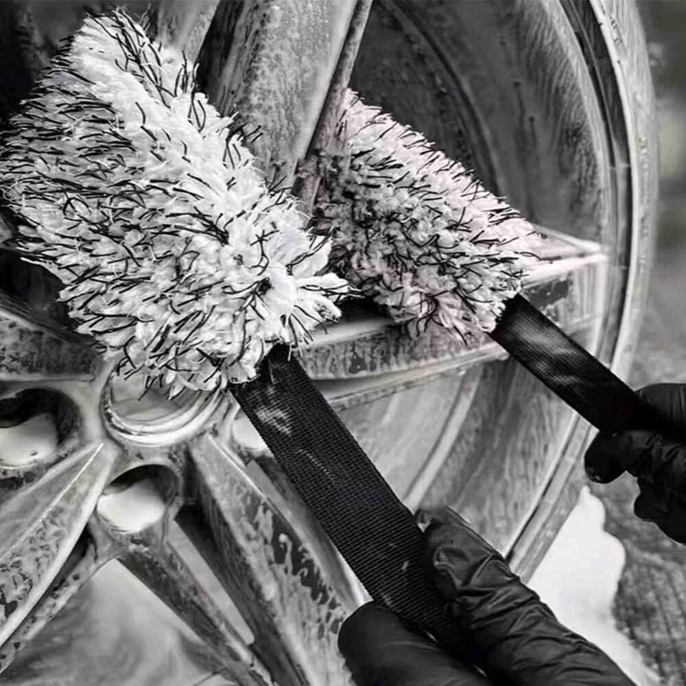 Car Accessories Wheel Wash Towel Microfiber Double-sided Long Belt Cleaning Tool