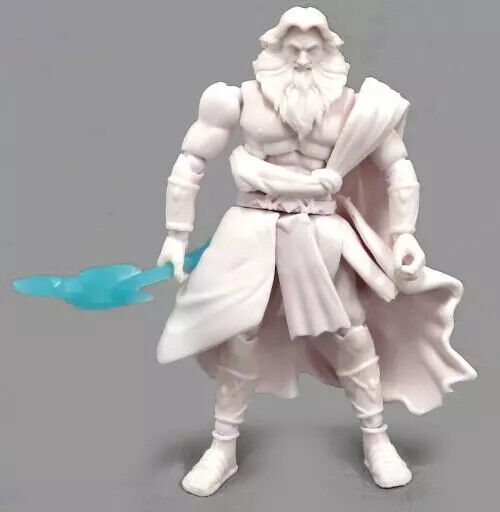 Mini Figure Marble Statue White Movable Majestic God Of Greek Mythology Zeus