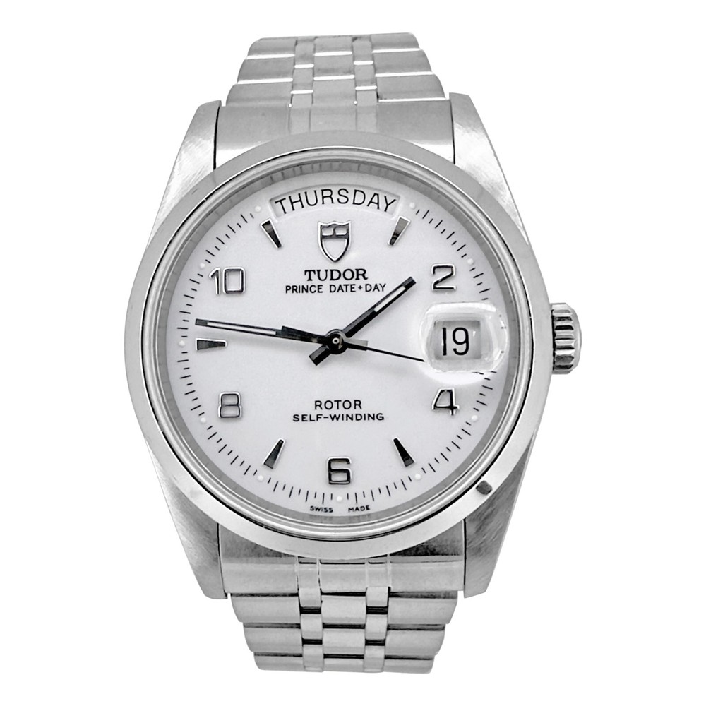 TUDOR Prince Date Day Silver Men's Watch - 76200