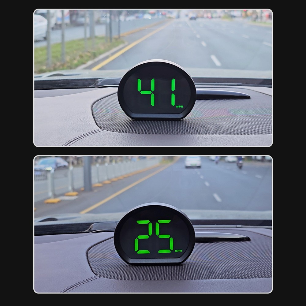 Digital GPS Car Speedometer HUD Plug and Play with MERV Display