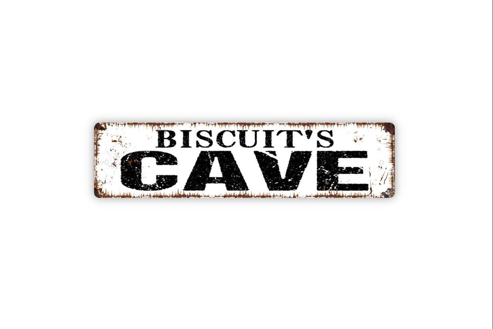 Personalized Cave Sign, Custom Metal Sign, Rustic Street Sign or Door Name