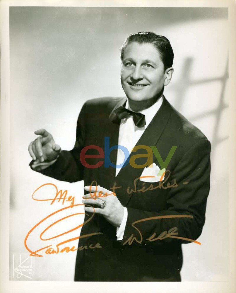Lawrence Welk Signed 8x10 Vintage Photo Autographed reprint