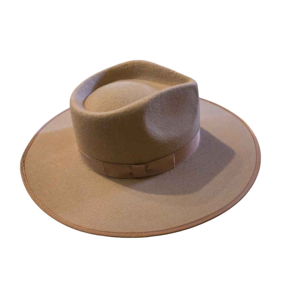 Lack Of Color Teak Rancher Hat Light Beown Fedora Wool Cowgirl Western Texas