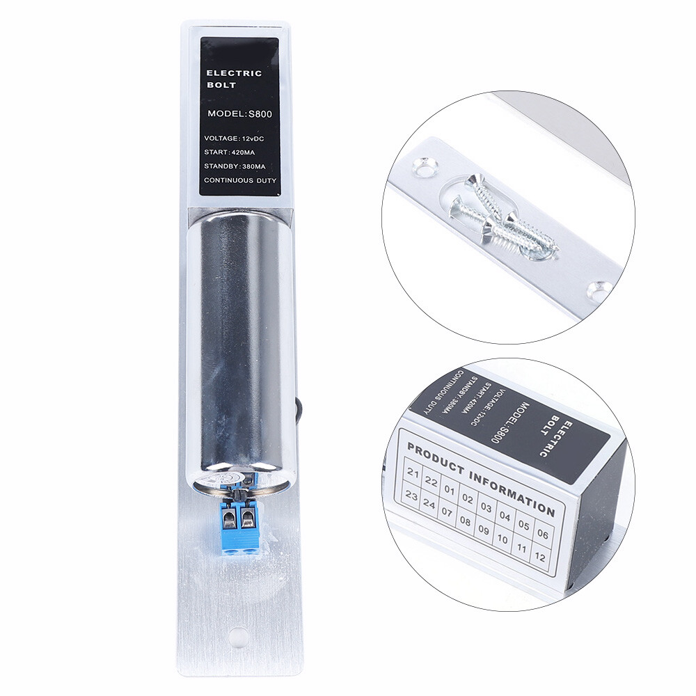 12V Electric Bolt Lock Mortise Access Control System Secure Entry