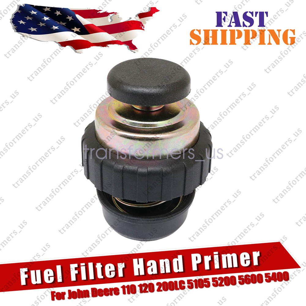 John Deere Tractor Fuel Filter Base Hand Primer RE50467 Replacement New