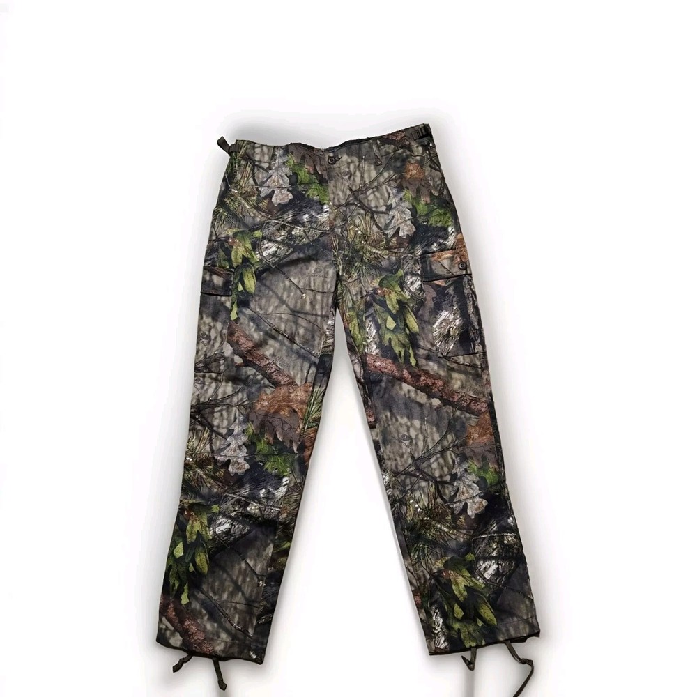 Cabela's Tie Ankle Pants Mens 38x32 Regular Camouflage Mossy Oak Cargo Hunting