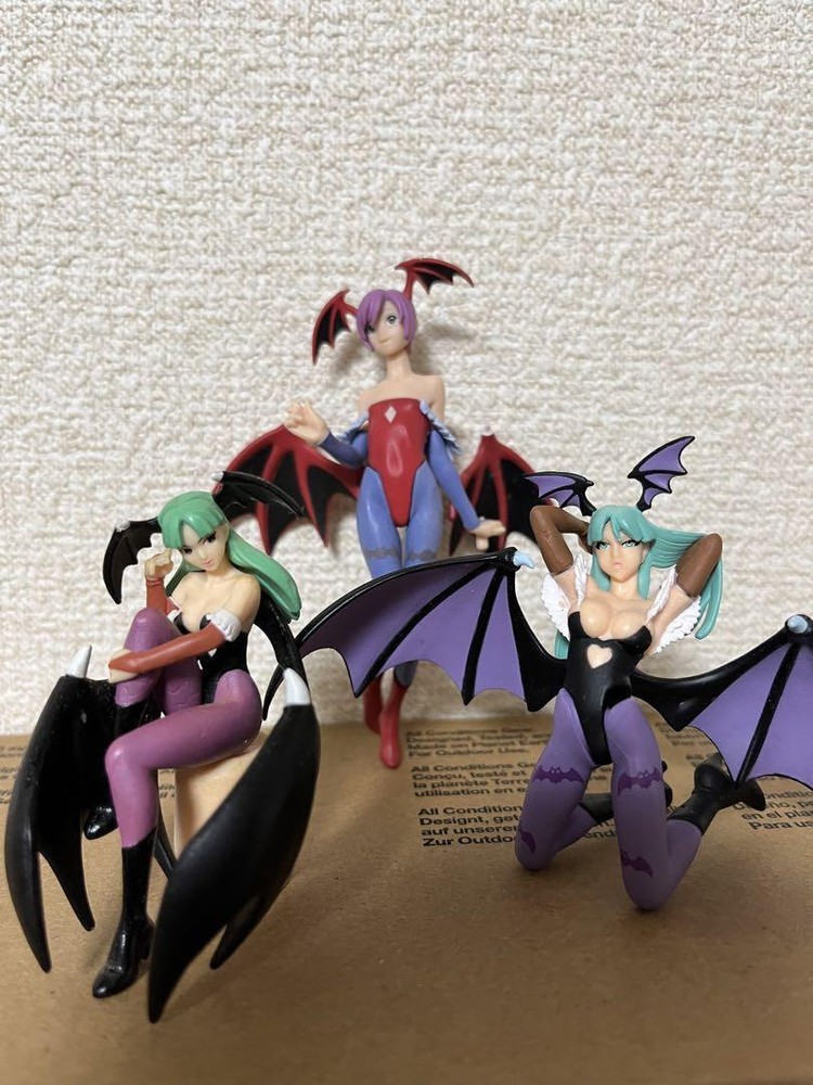Darkstalkers Figure Lot of 3 Lilith Morrigan Capcom Gals Collection No box