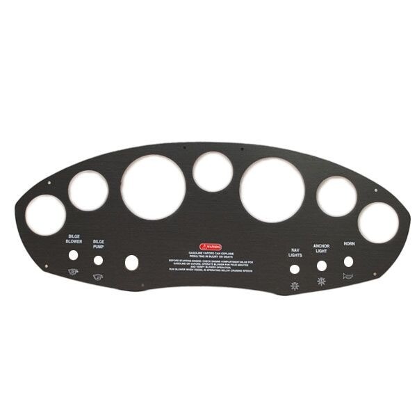 Sea Ray Boat Blank Gauge / Switch Panel 1970925 | Black Plastic