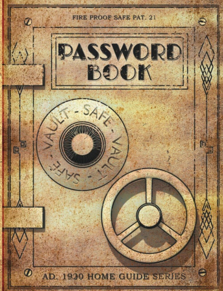 Secure Password Logbook with Alphabet Tabs for Internet Logins-image