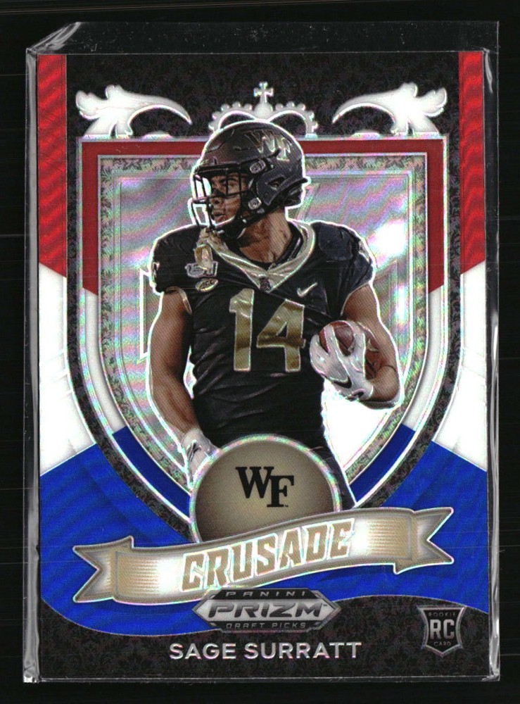 Sage Surratt 2021 Panini Prizm Draft Picks Collegiate RC #177  Football Card