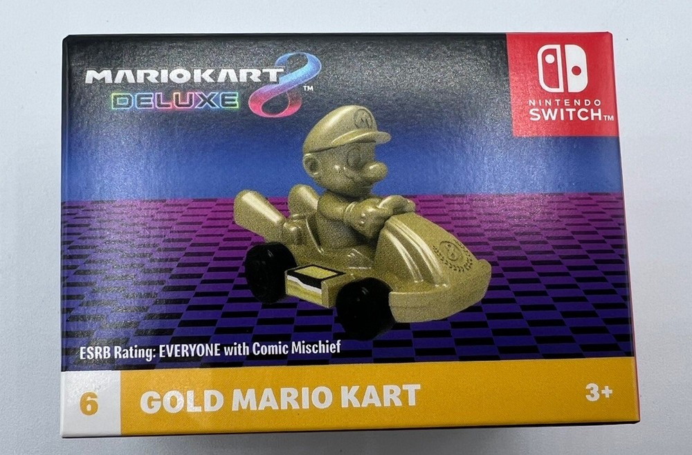 NEW Mario Kart 8 Deluxe GOLD MARIO - Nintendo Switch McDonald’s USA Release 2024