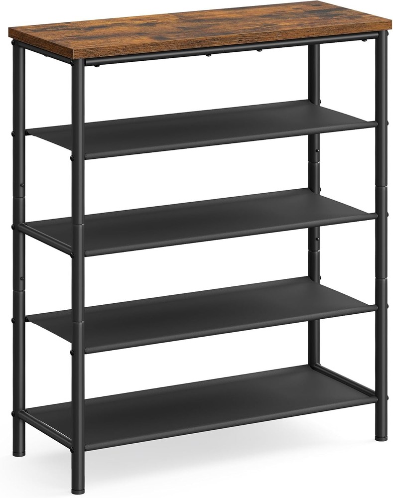 5-tier shoe rack storage organizer for entryways and closets