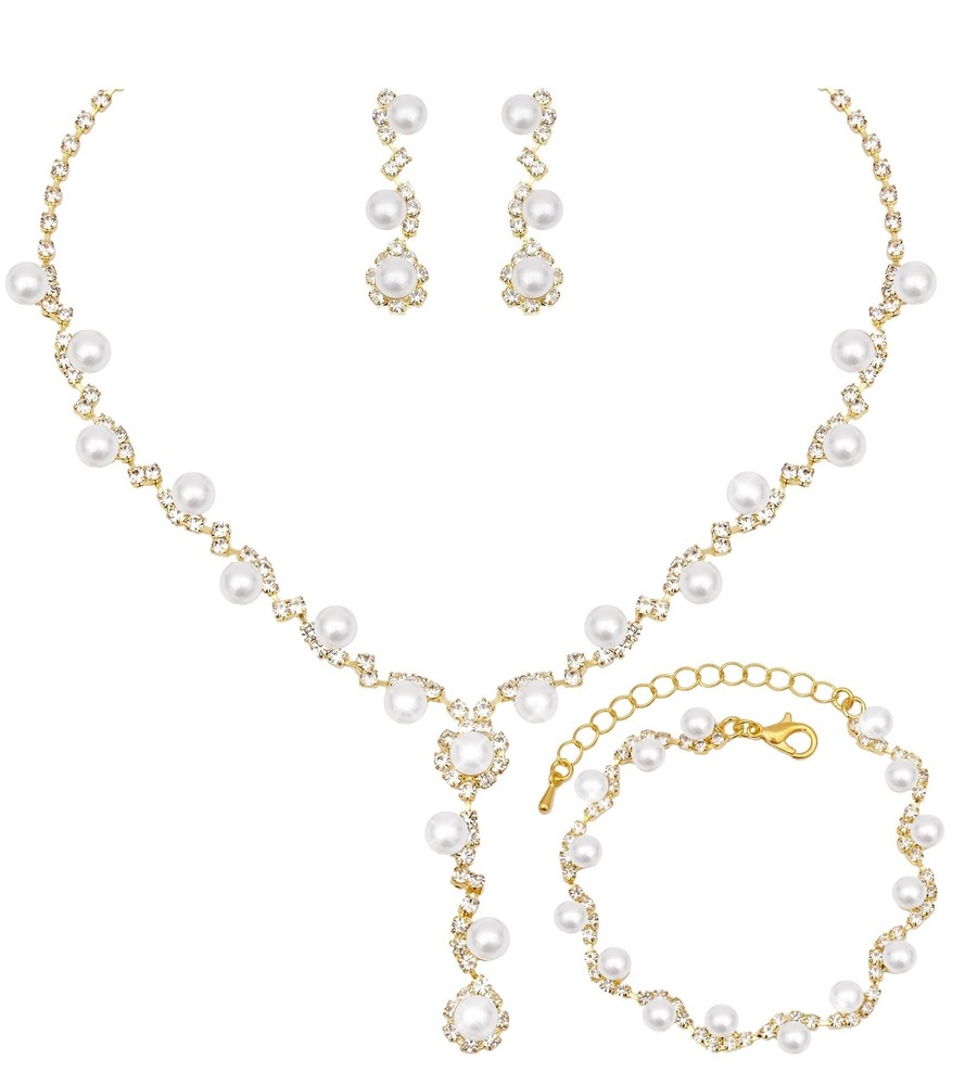 Elegant Bride and Bridesmaid Jewelry Sets for Weddings and Proms