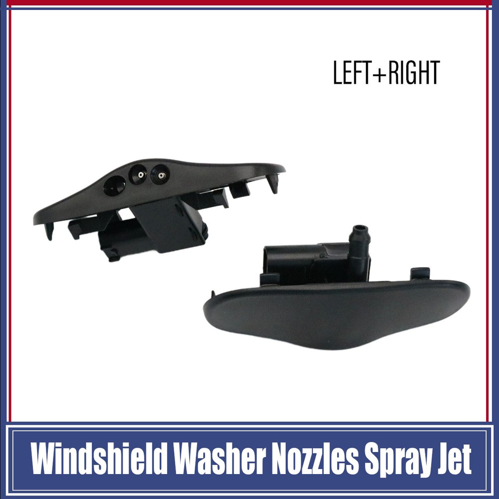 Heated 2PCS Windshield Washer Nozzles Spray Jet Left Right for Audi