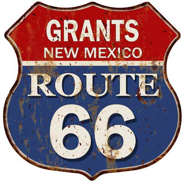 GRANTS, NEW MEXICO Route 66 Shield Metal Sign Man Cave Garage 211110013150